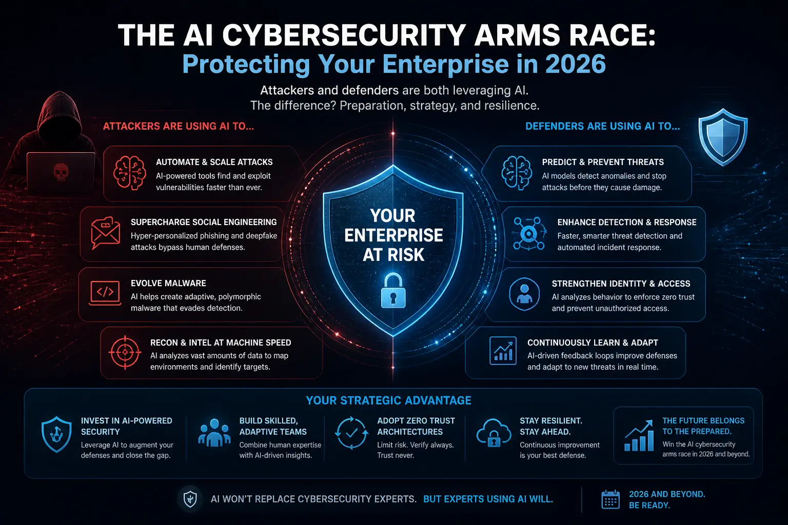 The AI Cybersecurity Arms Race: Protecting Your Enterprise in 2026
